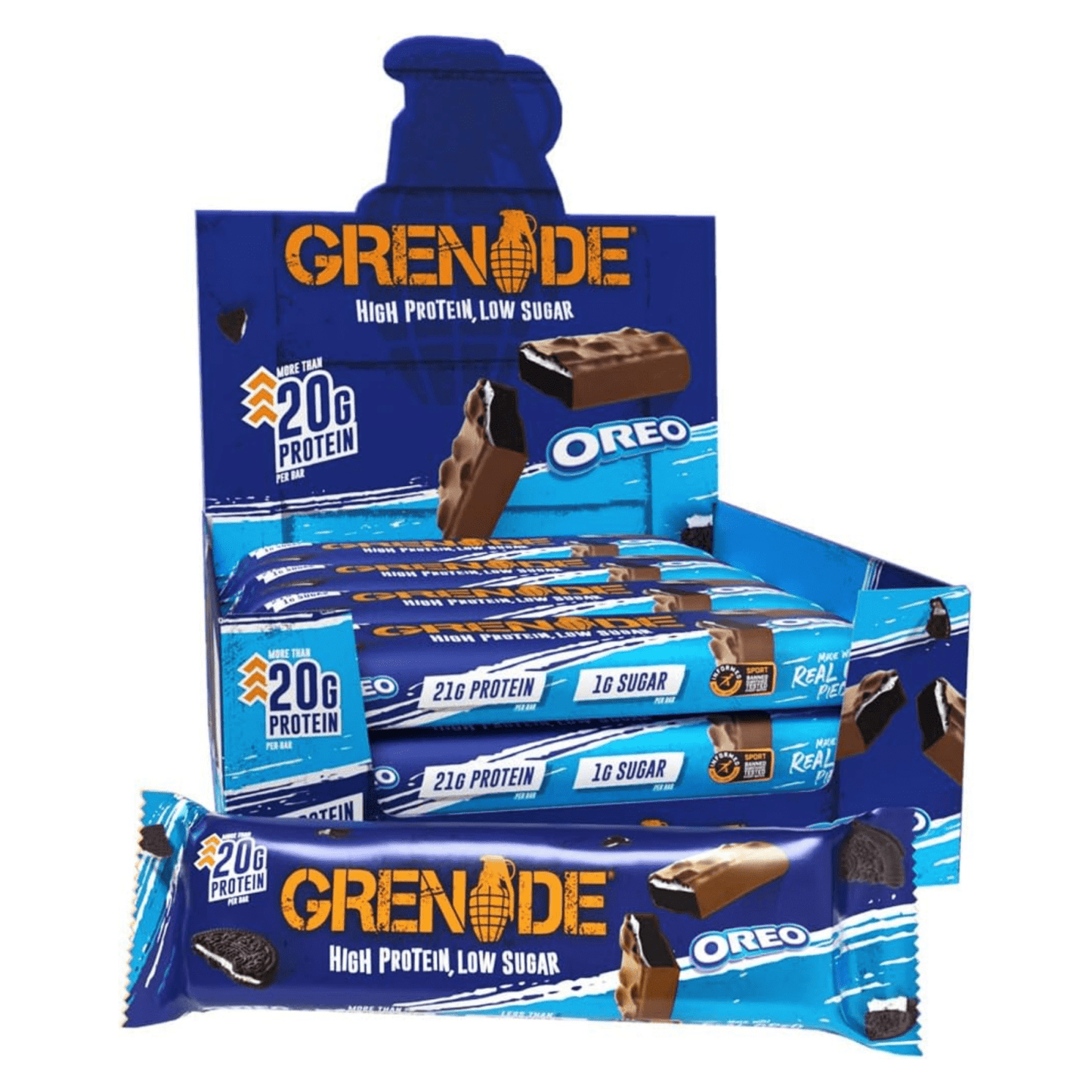 Oreo granada alta en proteínas y baja en azúcar (12x60gr)