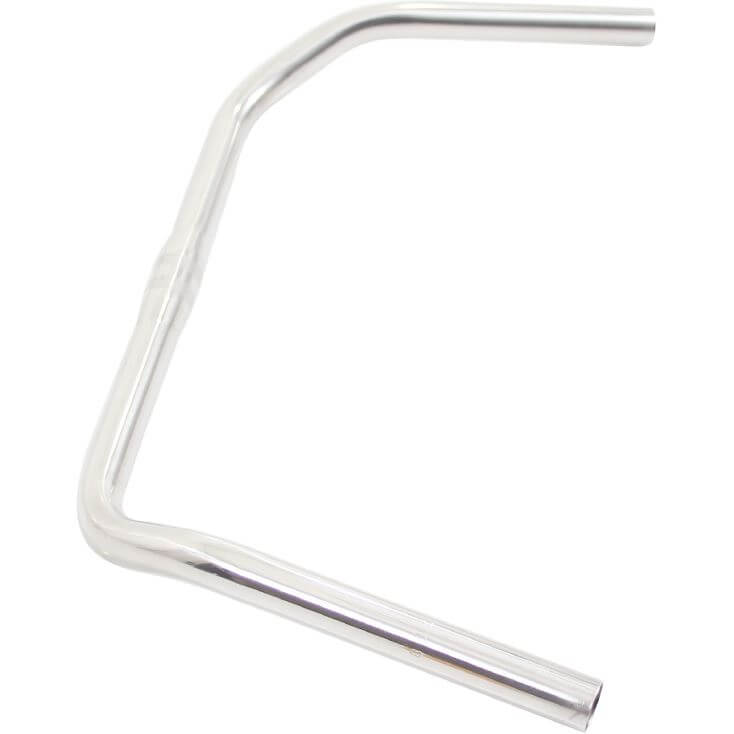 Curva dello sterzo ergotec inglese 25,4 530 mm in acciaio lucido
