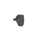 ERGOTEC SPIEGEL M-77 ARM corta 120 x 80-55 mm Sandblast di sabbia nera in alluminio (K approvato)