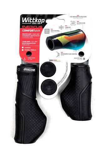 Medical handles short long black with aluminum retaining ring blister