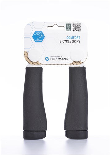 Herrmans Clik DD37 Manico in bicicletta originale - Ergonomicamente regolabile - 123 mm - nero