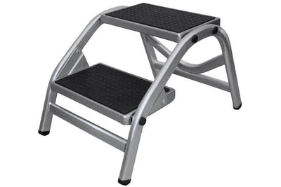 Escalera caravana Darwin doble aluminio