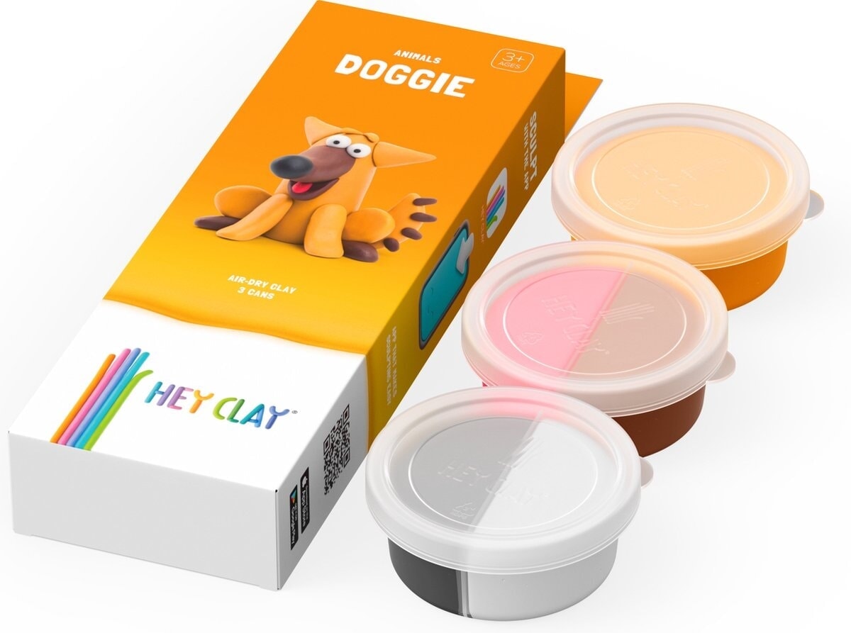 Hey-clay perrito 3 botes de plastilina