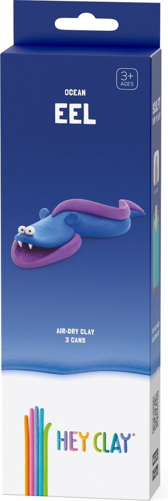 Hey-clay anguila 3 botes de plastilina
