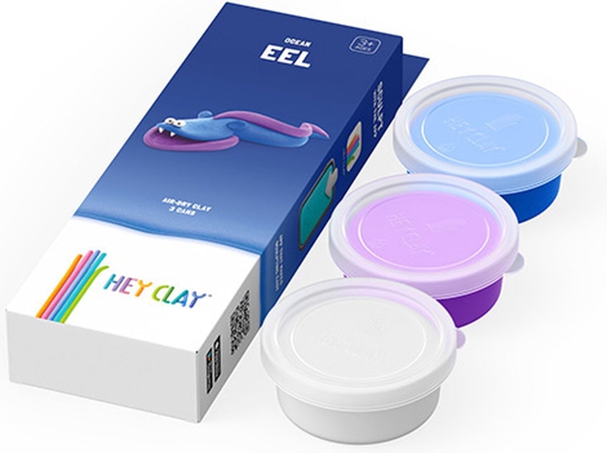 Hey-clay anguila 3 botes de plastilina