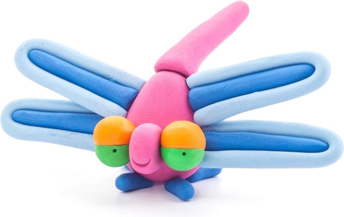 Hey-clay insecto libélula 3 botes de plastilina