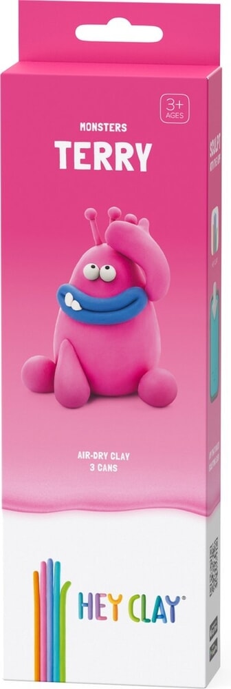 Hey-clay terry 3 barattoli di pasta da modellare