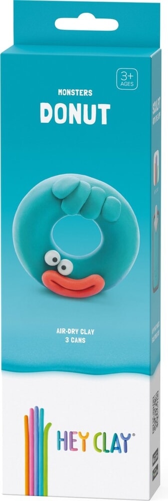 Ciambelle di hey-clay 3 barattoli di pasta da modellare