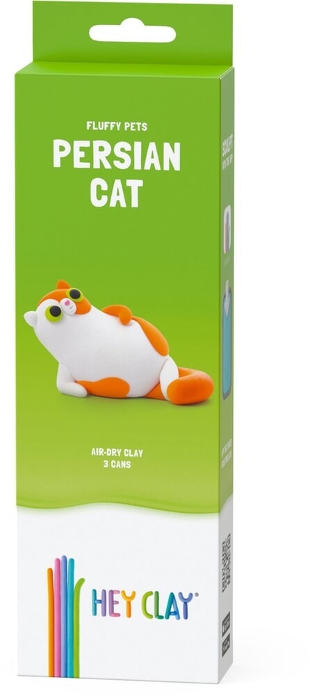 Hey-clay mascotas esponjosas gato persa plastilina
