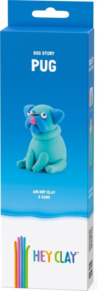 Hey-clay pug 3 botes de plastilina