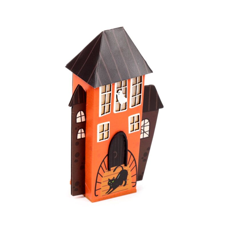Creepy Black Cat Spook House Halloween Led Decoration