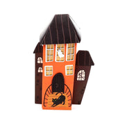 Griezelig zwarte kat spook huis halloween led decoratie - afbeelding 2