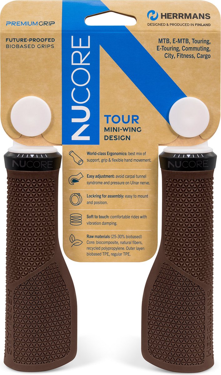 Set maniglie Sturmeyarcher nucore tour peak 130 130mm marrone
