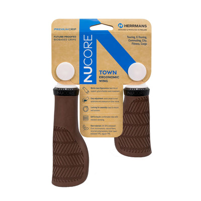 Sturmeyarcher herrmans handvatset nucore town wave 90 130mm bruin