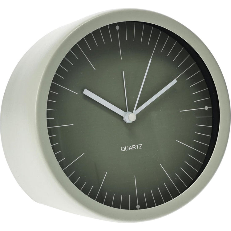 Orologio stile casa in metallo da appoggio 15x7cm
