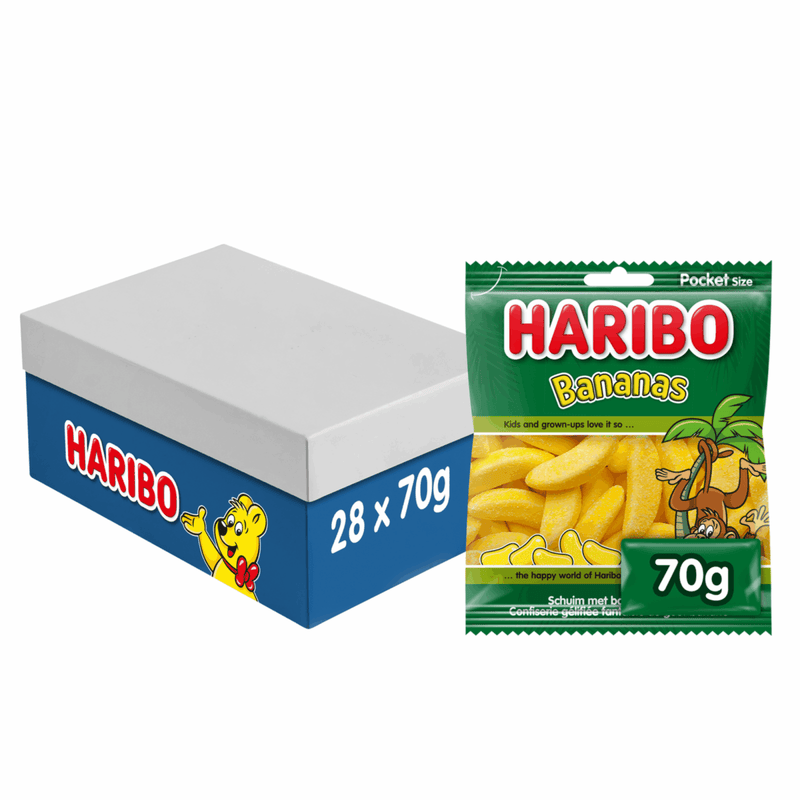 Busta di banane Haribo (28x 70gr)