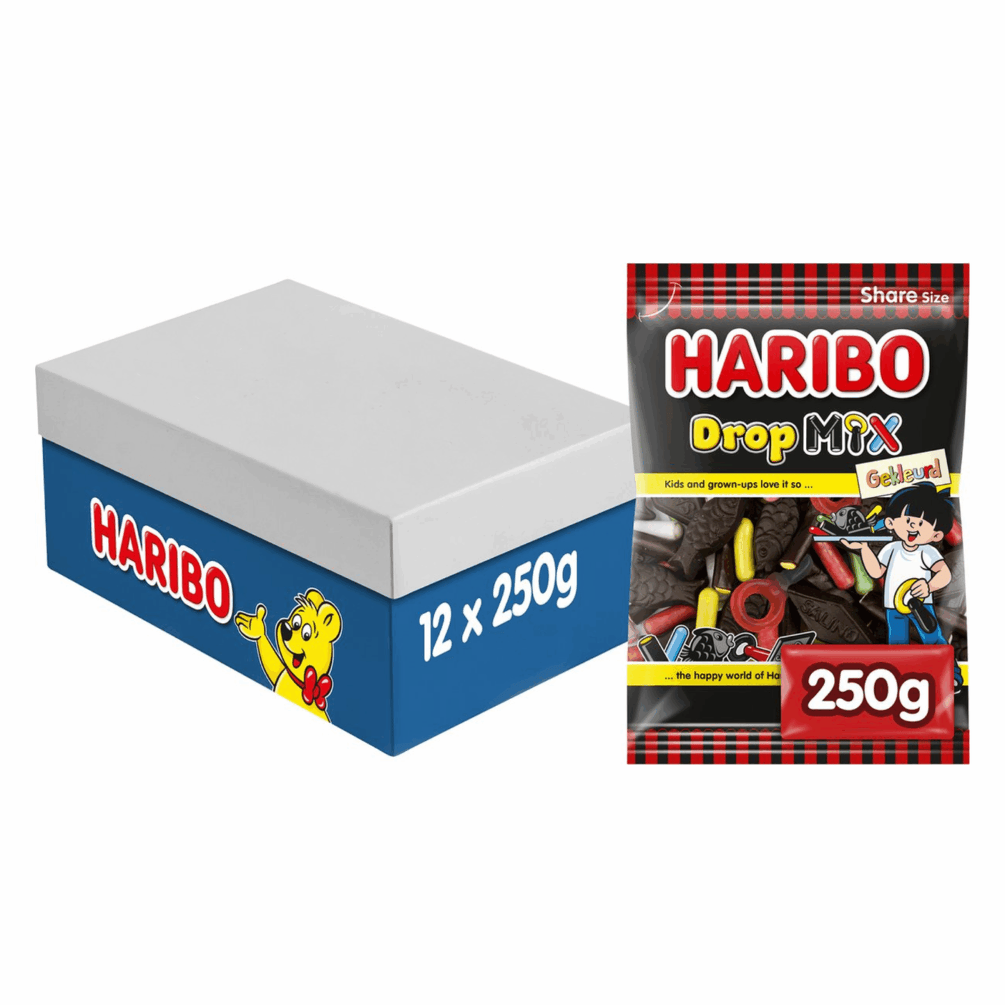 Mix di liquirizia colorata Haribo (12x 250gr)