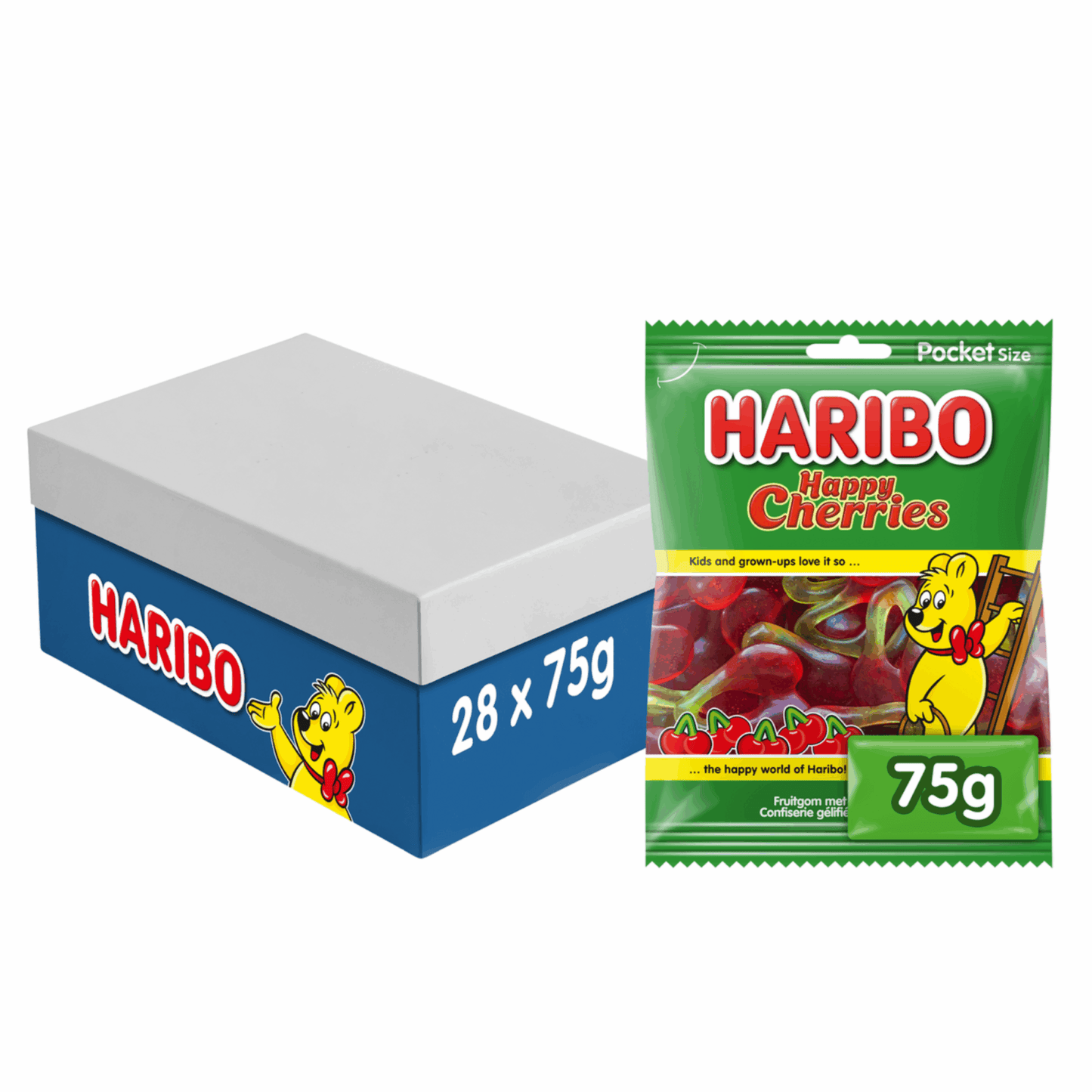 Cerezas felices Haribo (28x 75gr)