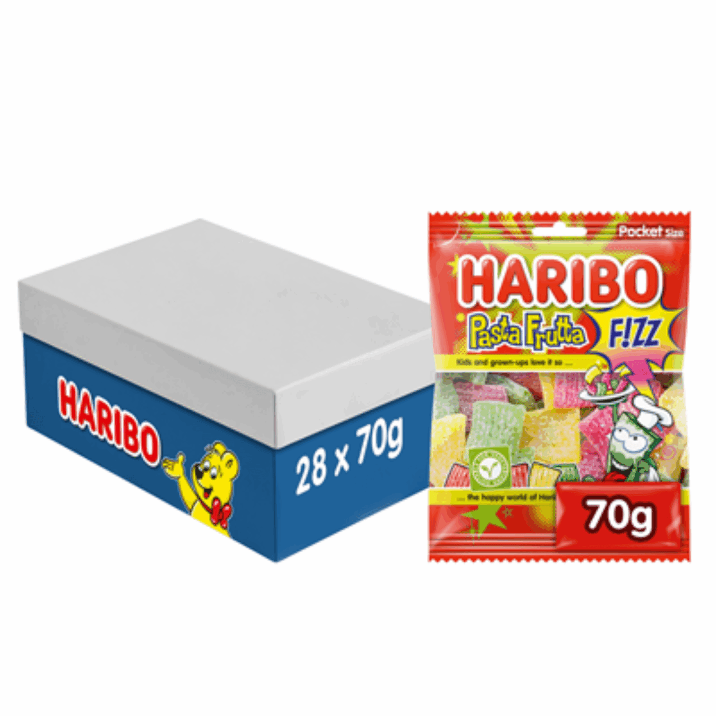 Busta Haribo pasta frutta (28x70gr)