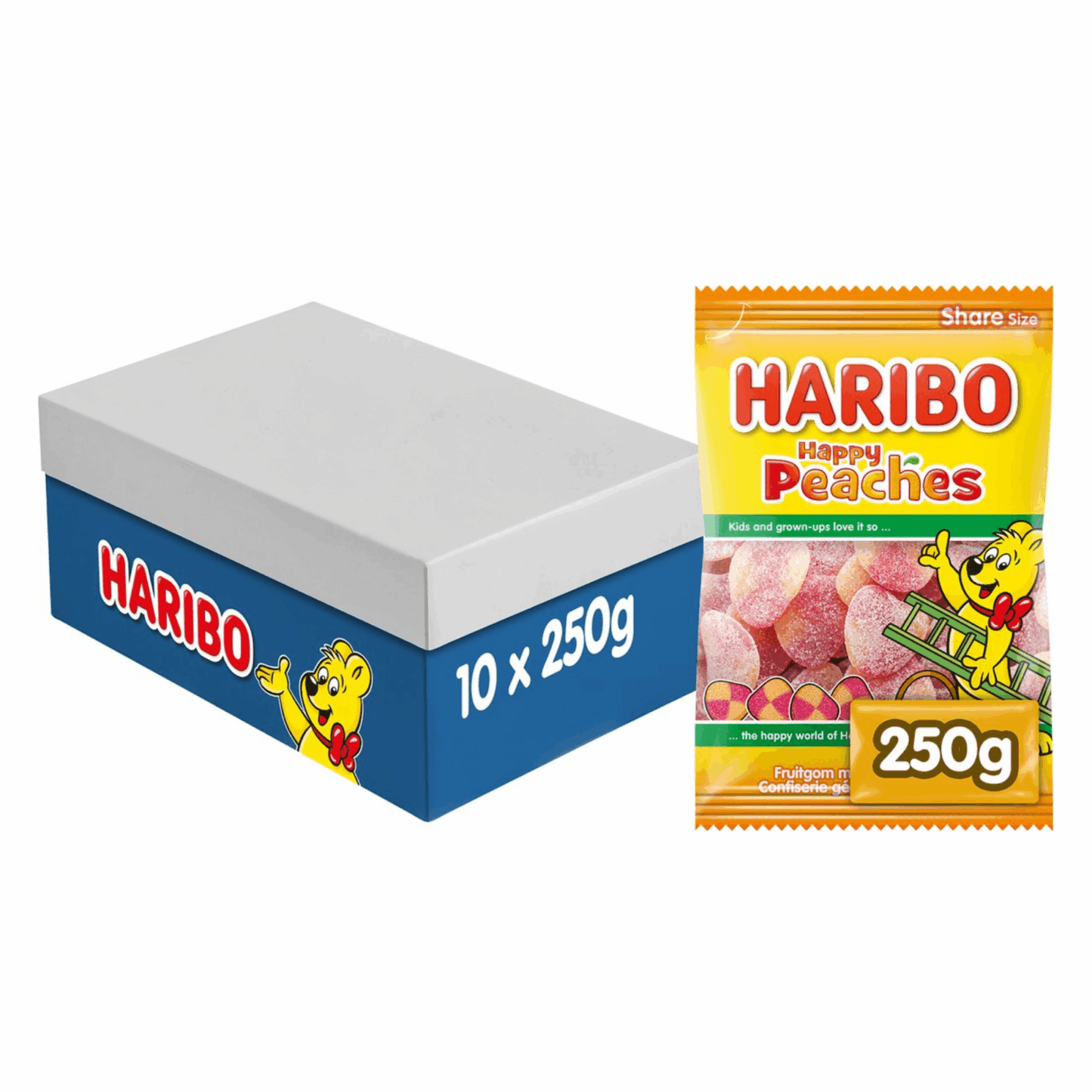 Busta Haribo pesca (10x 250gr)