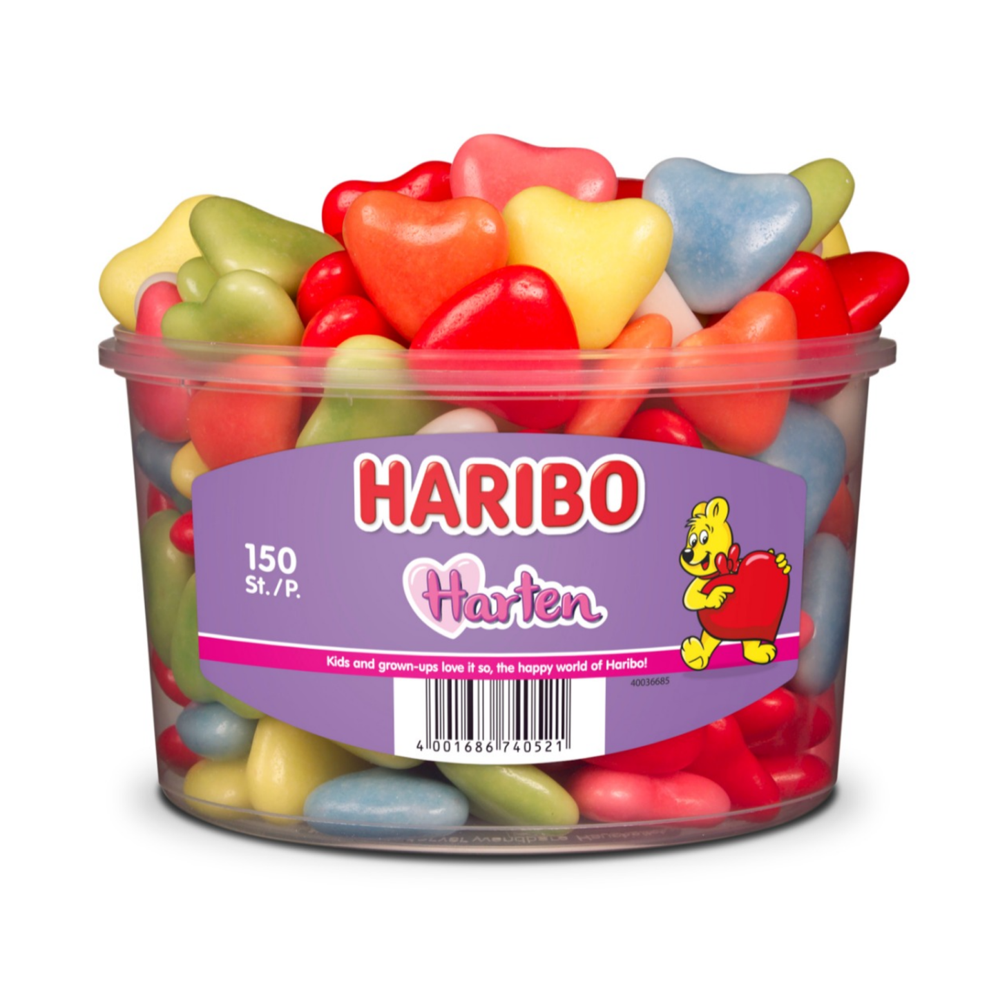 Cuori in schiuma Haribo (150 pezzi)