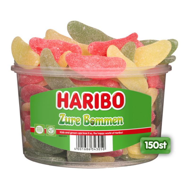 Bombe acide Haribo (150 pezzi)