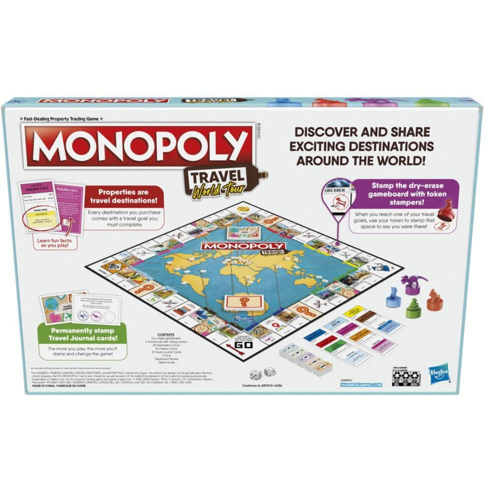 Gioco da tavolo Hasbro Monopoly World Travel