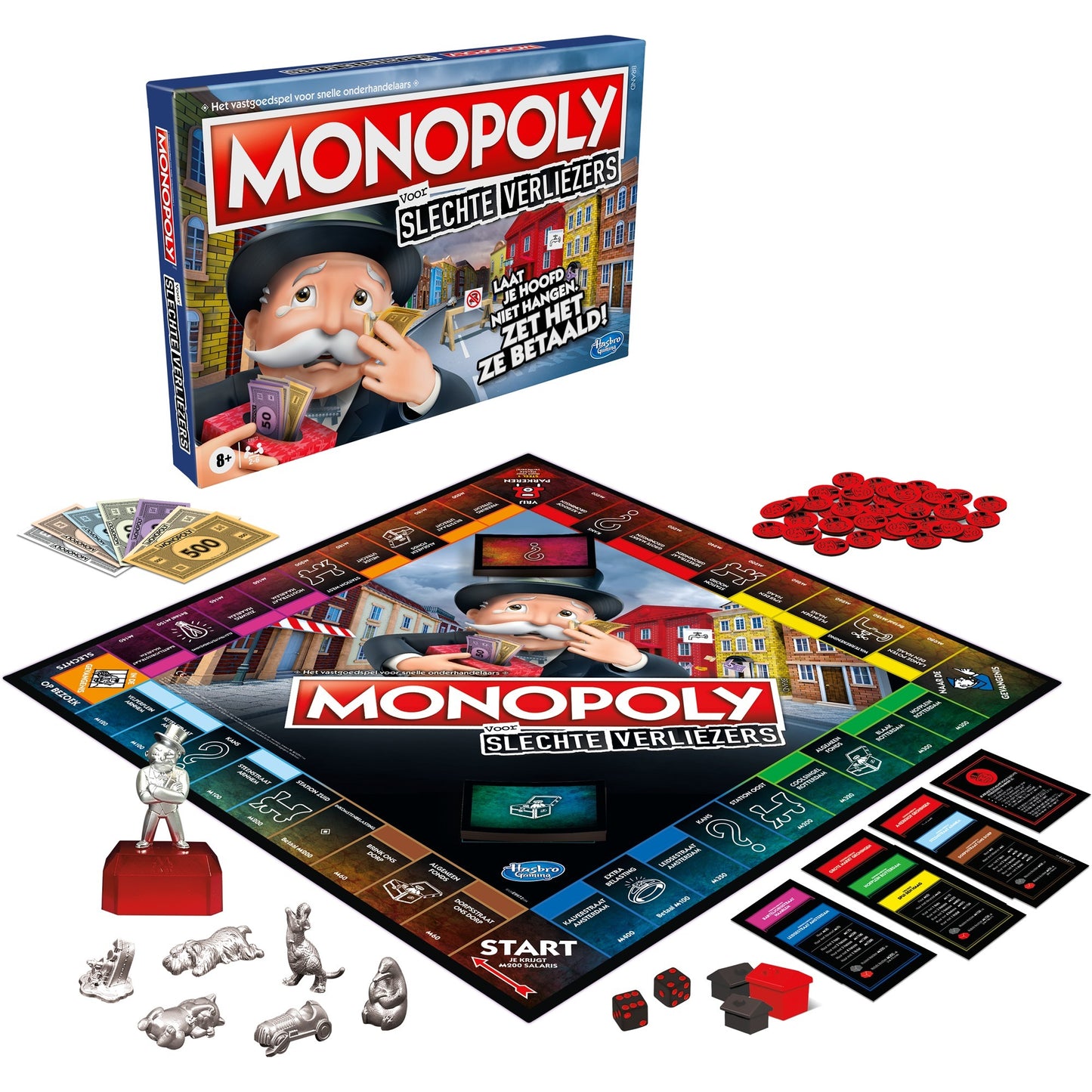 Hasbro Monopoly malos perdedores