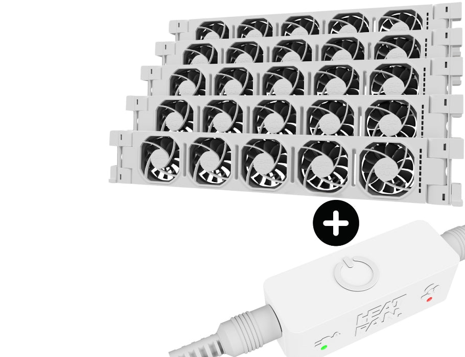 Cinco de calor de ventilador de calor 5 Cinco White incl.