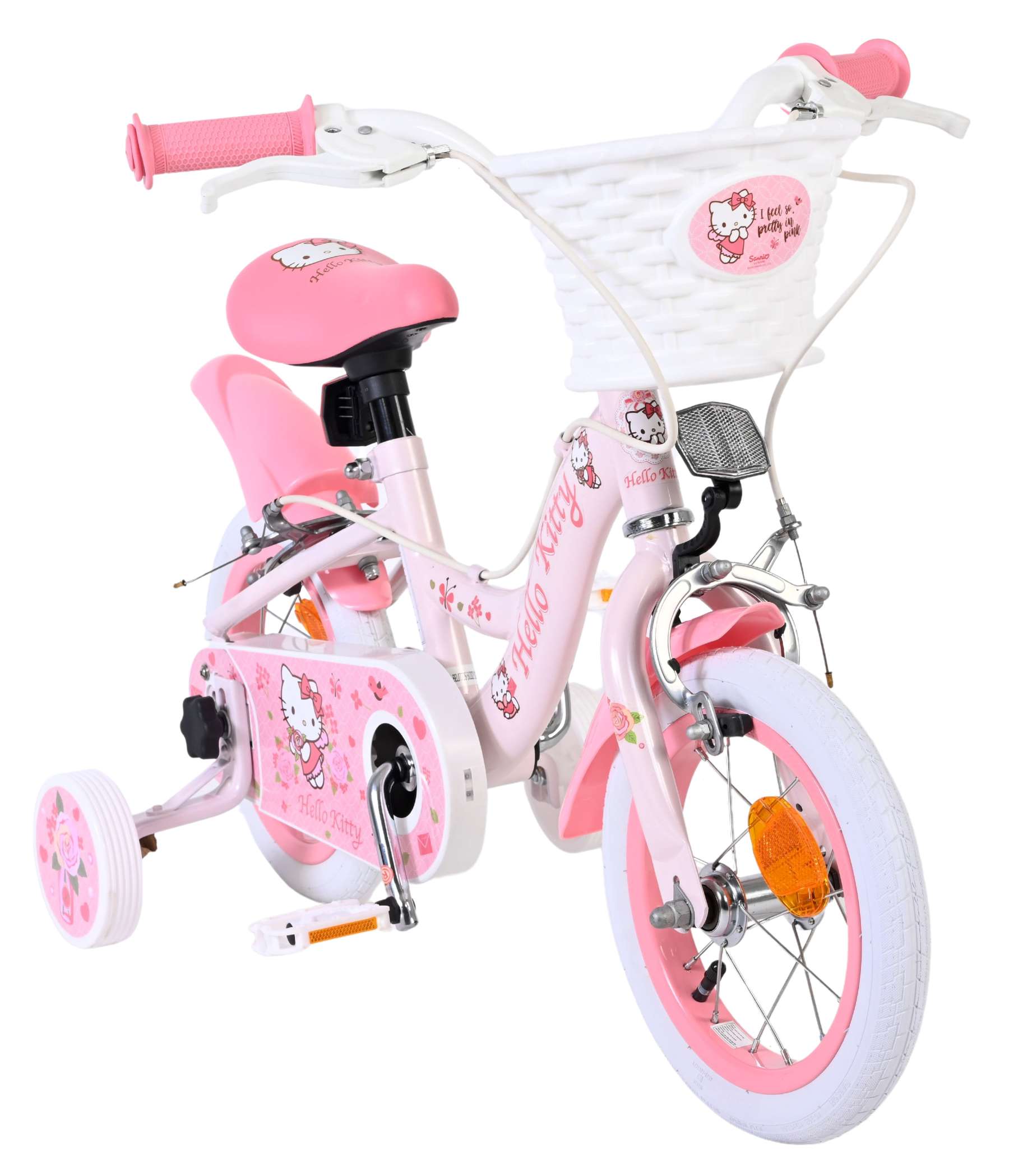 Volare hello kitty children's bicycle - girls - 12 inches - pink - two hand brakes