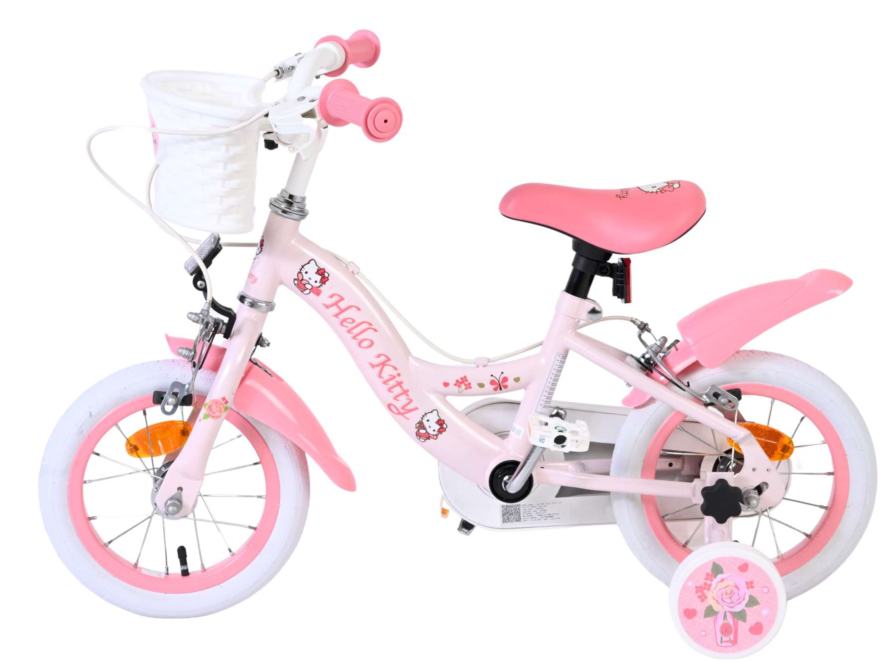 Volare hello kitty children's bicycle - girls - 12 inches - pink - two hand brakes
