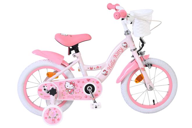 Bicicleta infantil Volare hello kitty - niña - 14 pulgadas - rosa