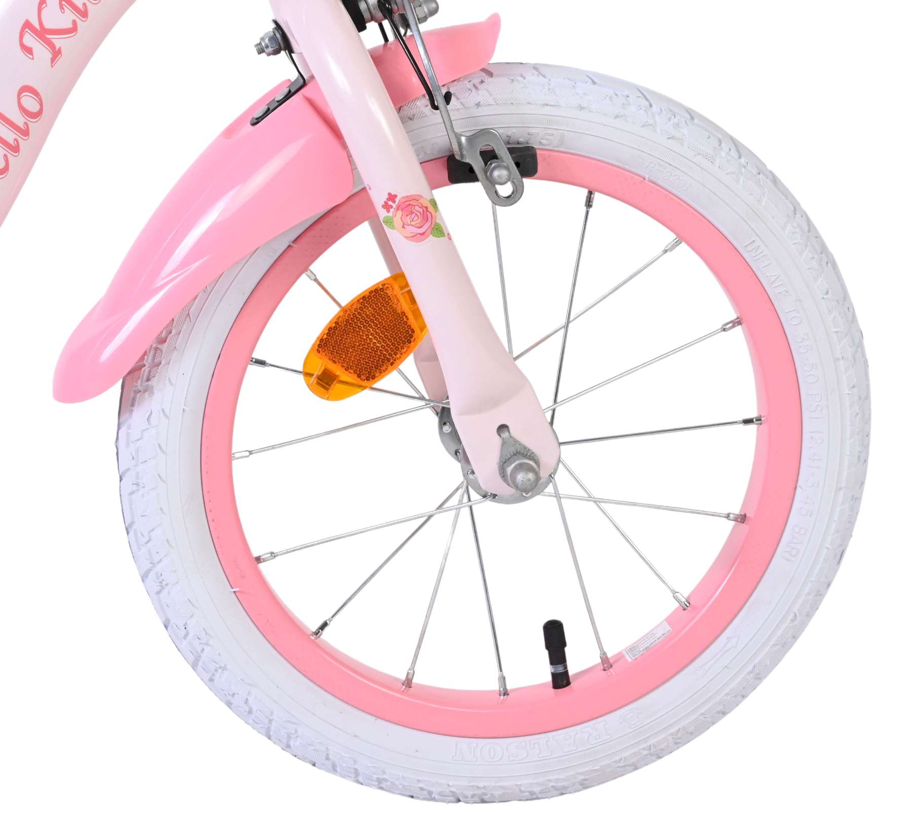 Bicicleta infantil Volare hello kitty - niña - 14 pulgadas - rosa