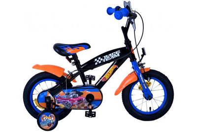 Wheels Hot Children's Bike Boys per bambini da 12 pollici arancioni neri blu a due mani