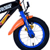 Volare hot wheels kinderfiets - jongens - 12 inch - zwart oranje blauw - twee handremmen
