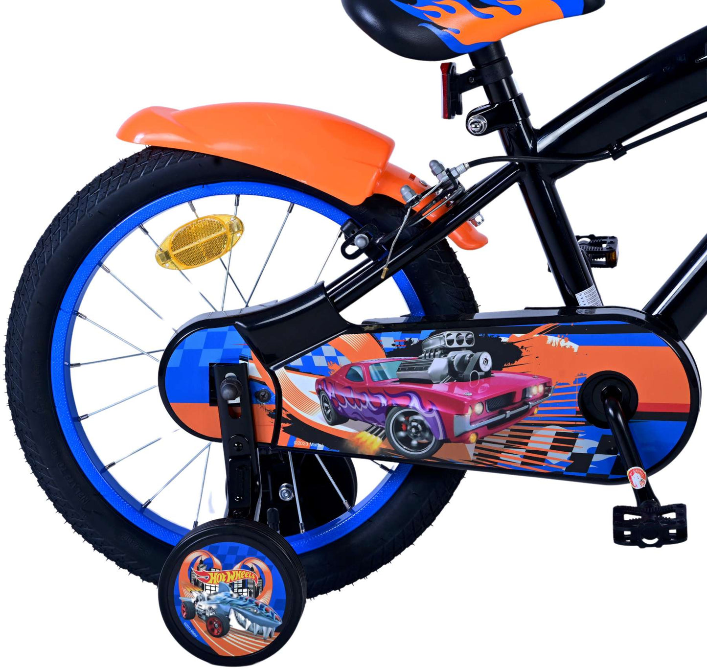 Hot Wheels Bike Children Bike Boys de 16 pulgadas Naranja Naranja Dos frenos de manos