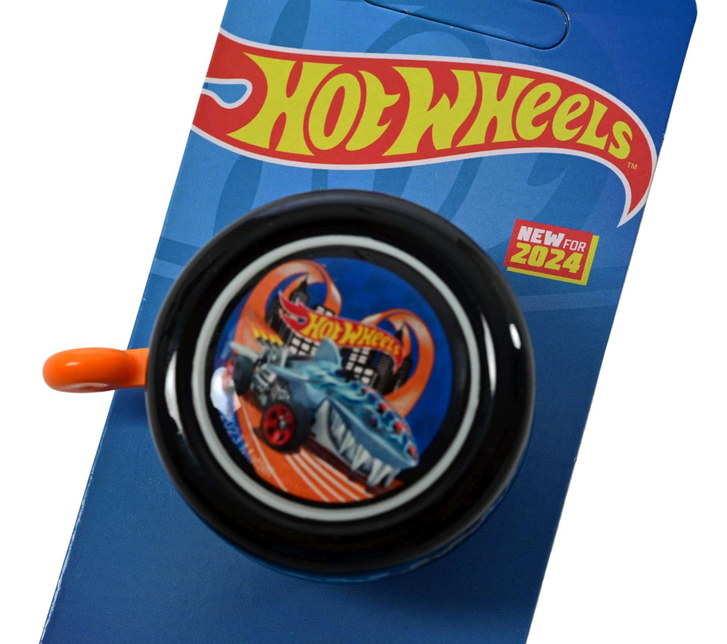 Hot wheels fietsbel jongens oranje zwart