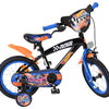 Heiße räder hot wheels kinderfiets - jongens - 14 inch - zwart oranje blauw