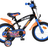 Heiße räder bicicletta per bambini hot wheels - ragazzi - 14 pollici - nero arancione blu
