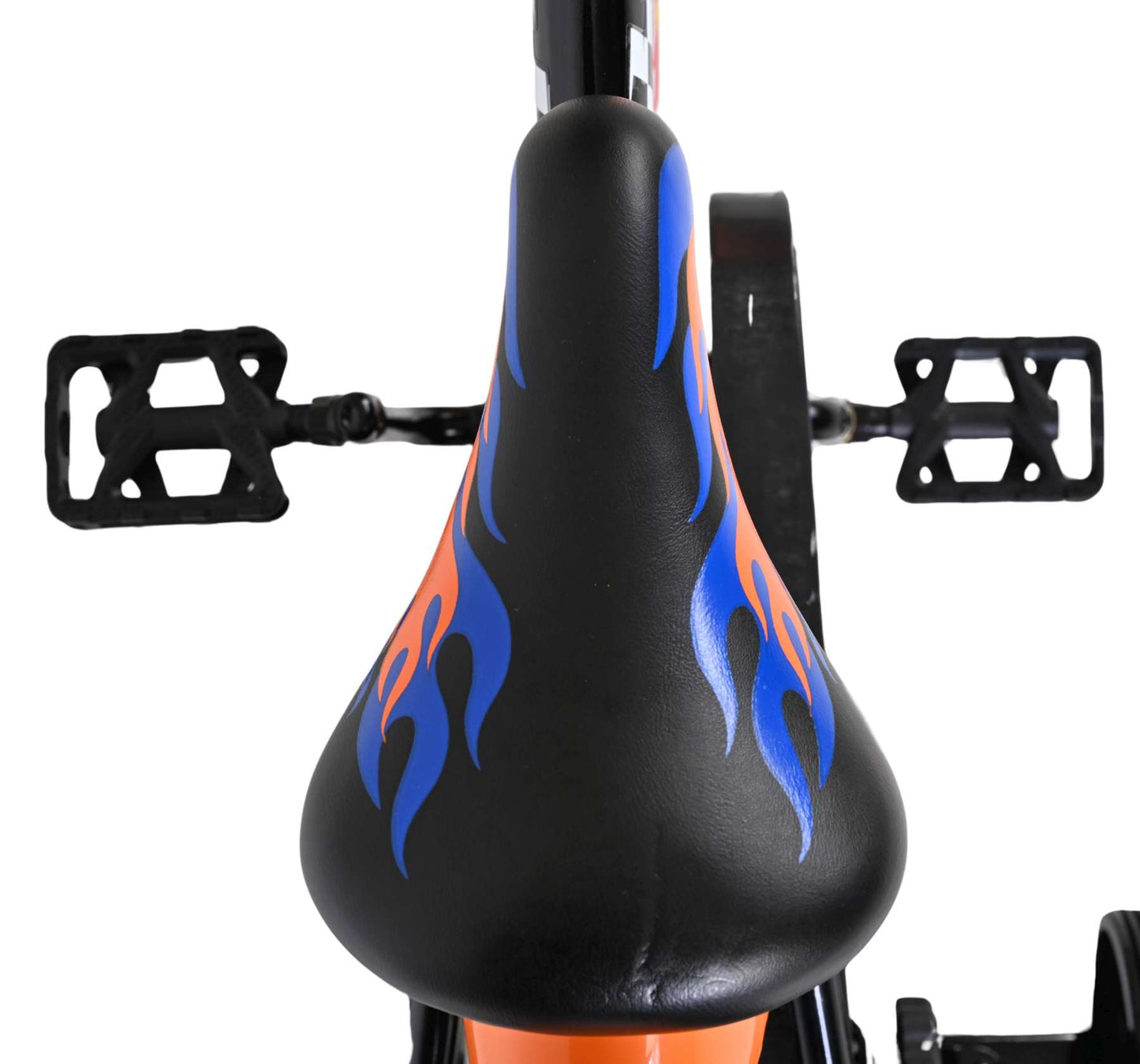 Heiße räder bicicletta per bambini hot wheels - ragazzi - 14 pollici - nero arancione blu