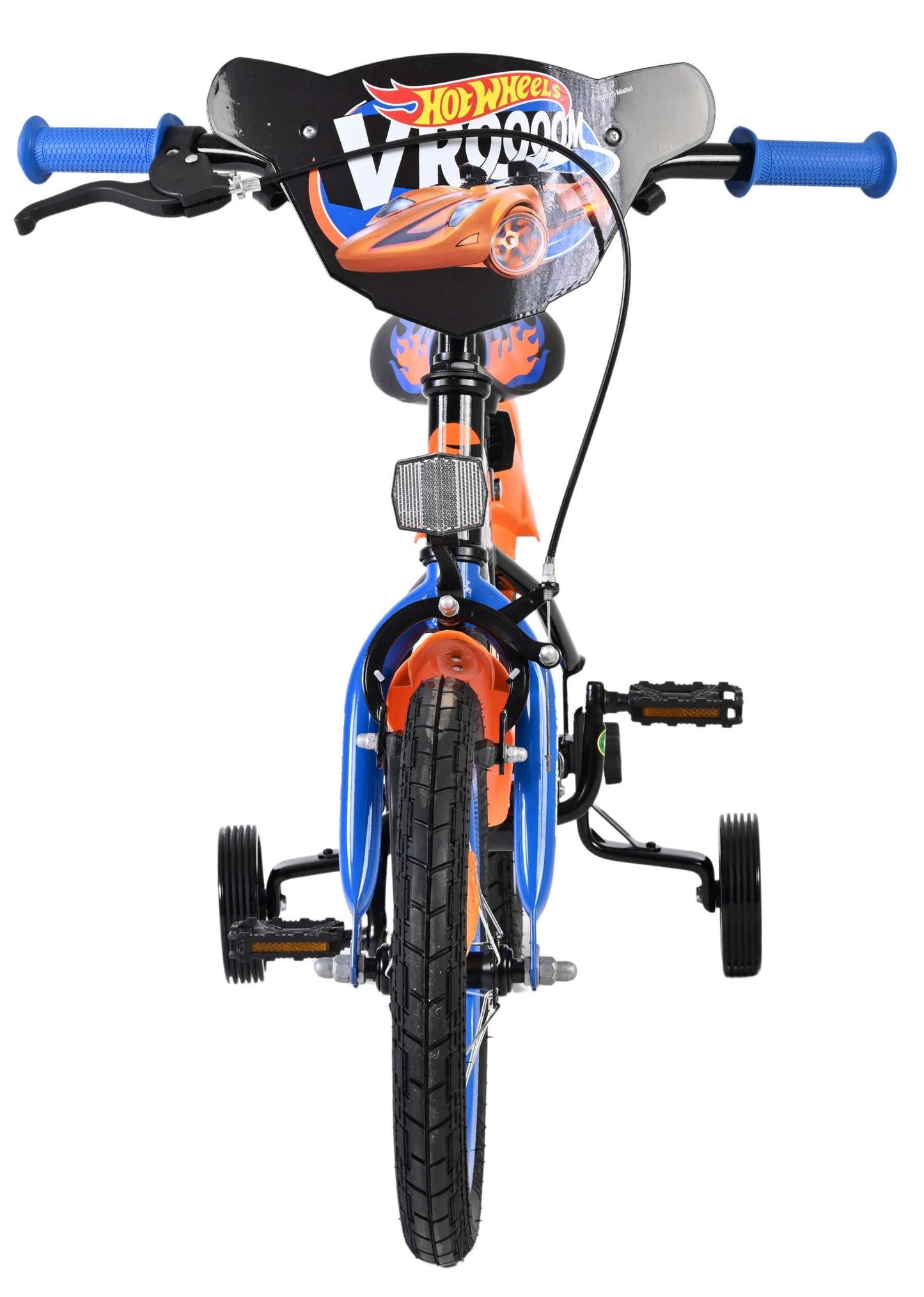 Heiße räder bicicletta per bambini hot wheels - ragazzi - 14 pollici - nero arancione blu