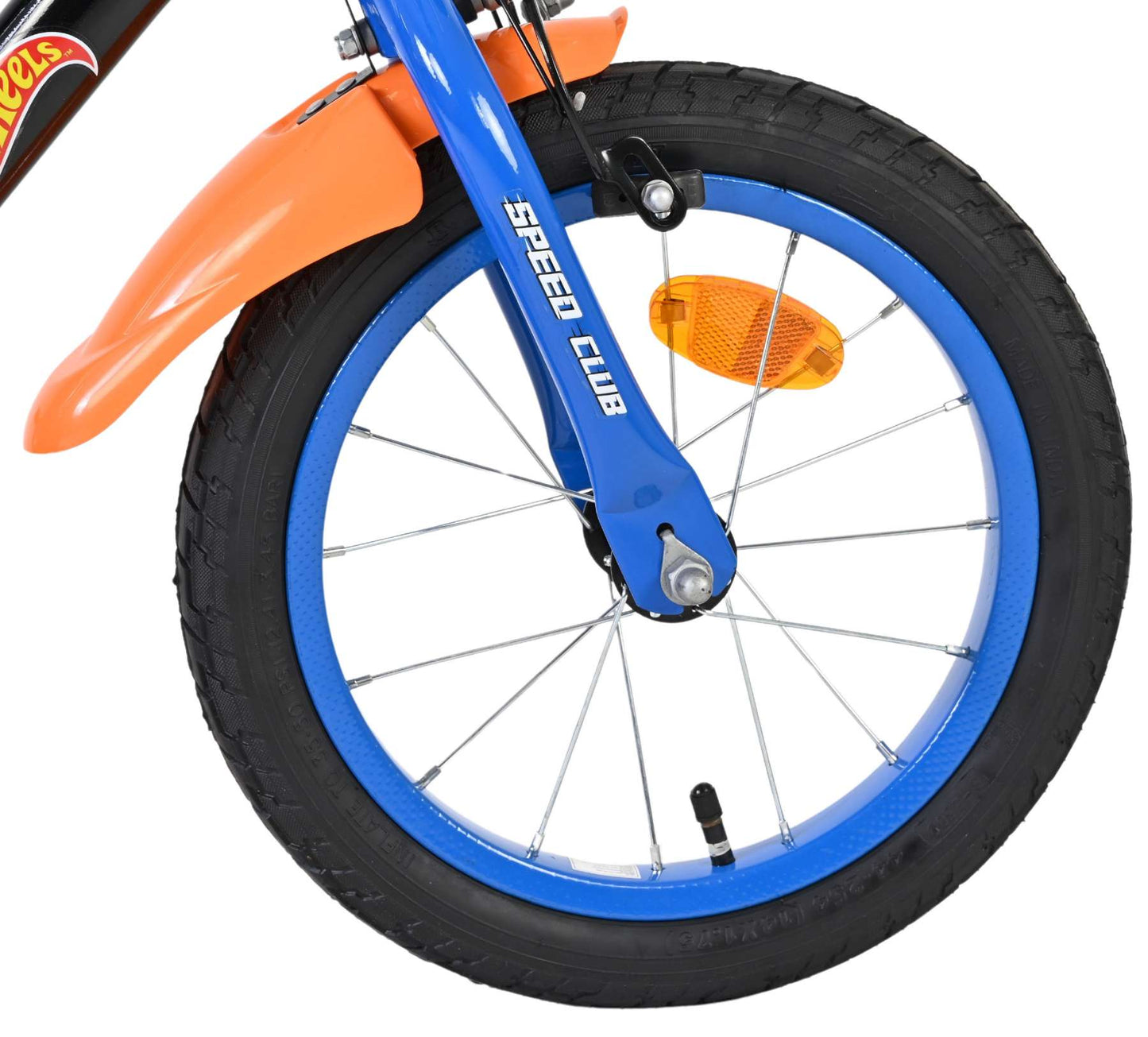 Bicicleta para niños Heiße räder hot wheels - niños - 14 pulgadas - negra - dos frenos de mano