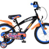 Heiße räder bicicletta per bambini hot wheels - ragazzi - 16 pollici - nero arancione blu