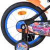 Heiße räder bicicletta per bambini hot wheels - ragazzi - 16 pollici - nero arancione blu