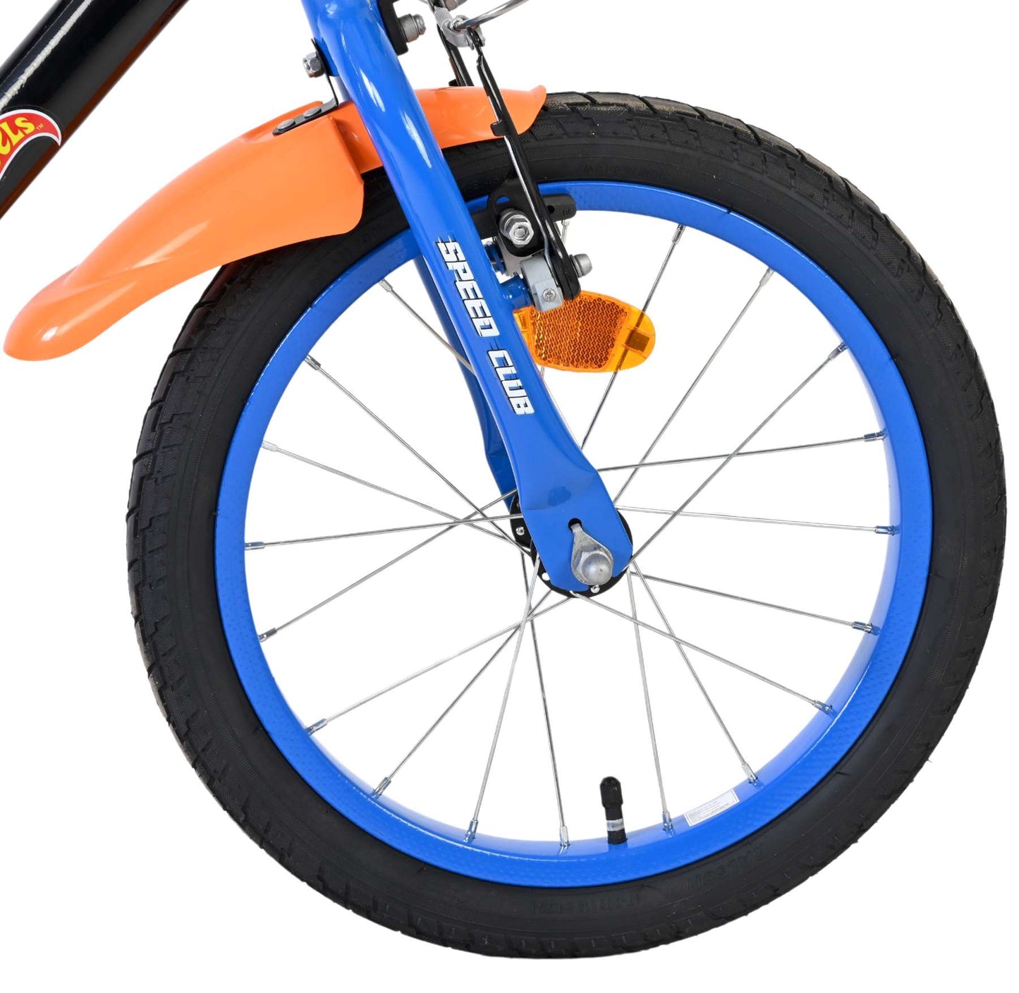 Heiße räder bicicletta per bambini hot wheels - ragazzi - 16 pollici - nero arancione blu