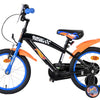 Heiße räder bicicletta per bambini hot wheels - ragazzi - 16 pollici - nero arancione blu