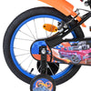 Bicicleta para niños Heiße räder hot wheels - niños - 16 pulgadas - negro naranja azul - dos frenos de mano