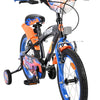 Bicicleta para niños Heiße räder hot wheels - niños - 16 pulgadas - negro naranja azul - dos frenos de mano