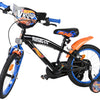 Bicicleta para niños Heiße räder hot wheels - niños - 16 pulgadas - negro naranja azul - dos frenos de mano