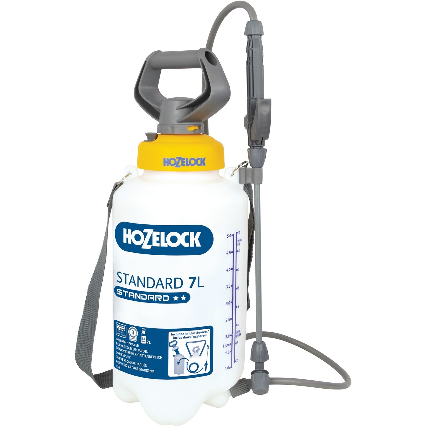 Spruzzatore a pressione Hozelock Standard 7 litri